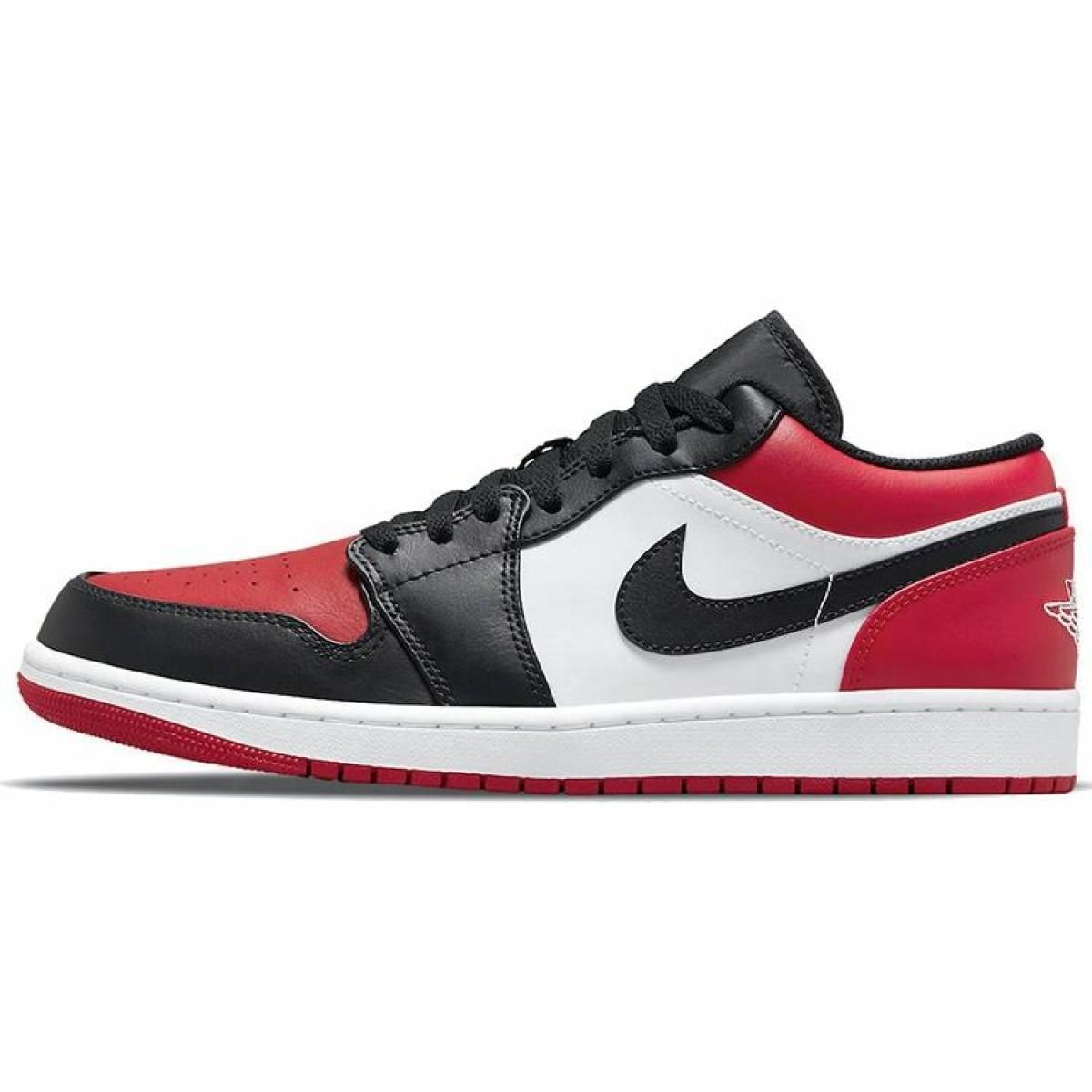 Кроссовки Air Jordan 1 Low Bred Toe