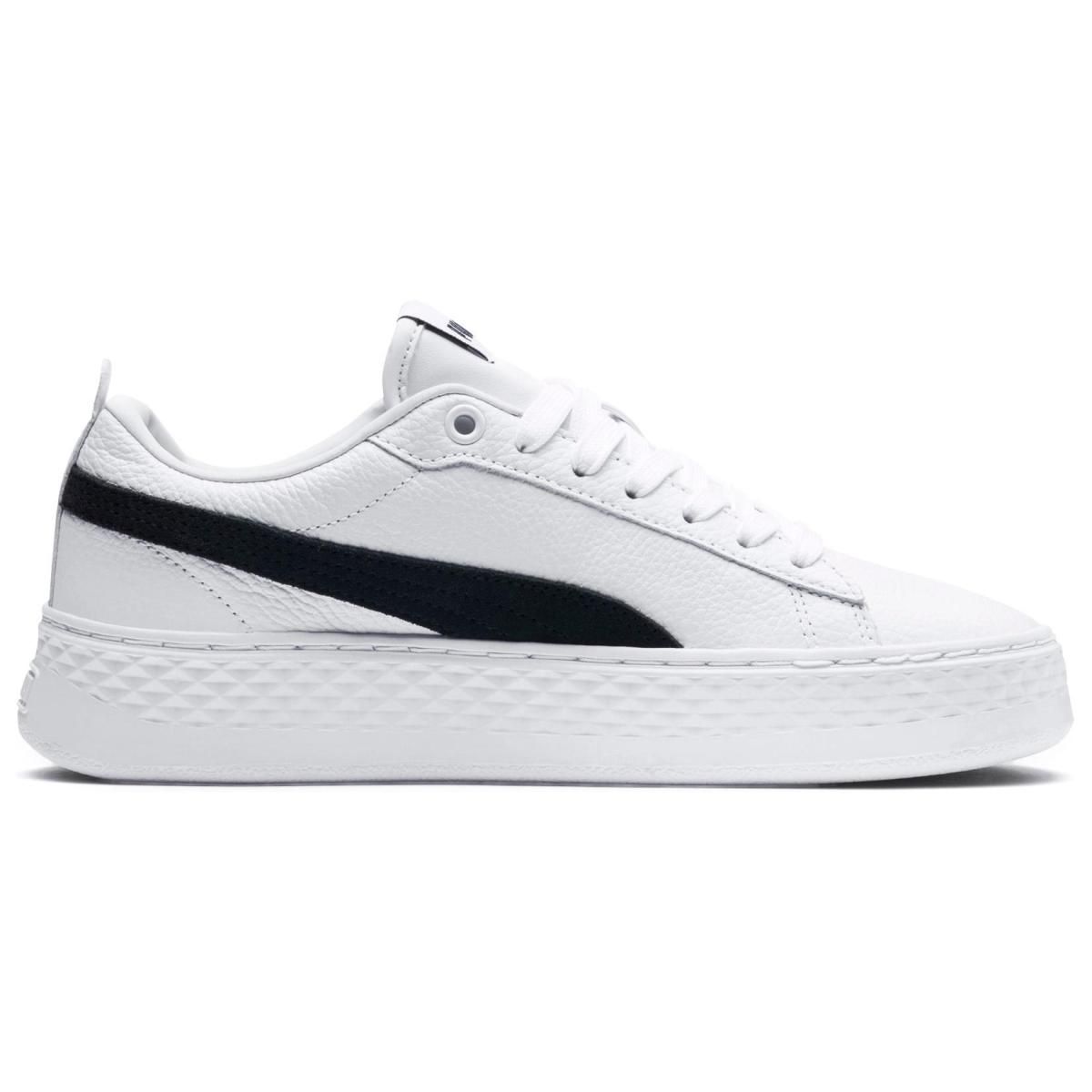 Женские кроссовки PUMA Smash Platform L White/Black