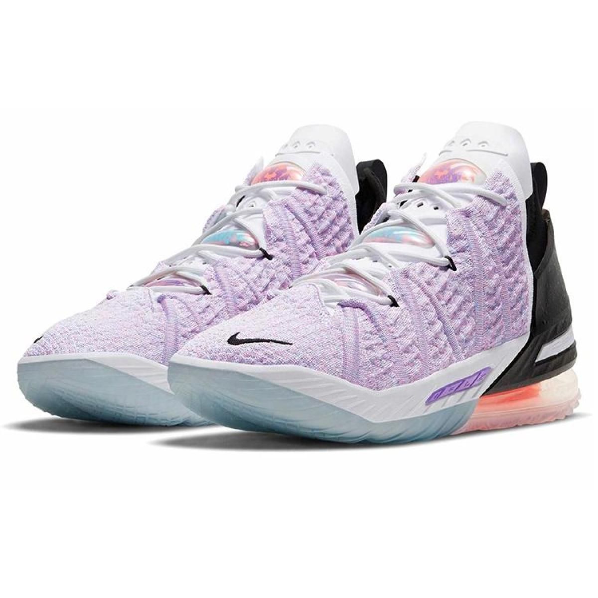 Кроссовки Nike Lebron 18 Graffiti Print Mid Light Purple/Black