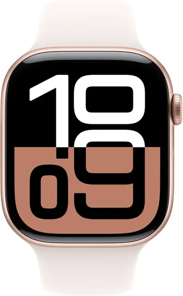 Умные смарт-часы Apple Watch Series 10, 42мм, GPS+Cellular, Rose Gold Aluminum Case, Light Blush Sport Band