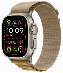 Умные часы Apple Watch Ultra 2 (2024) 49мм, GPS+Cellular, Natural Titanium Case, Tan Alpine Loop