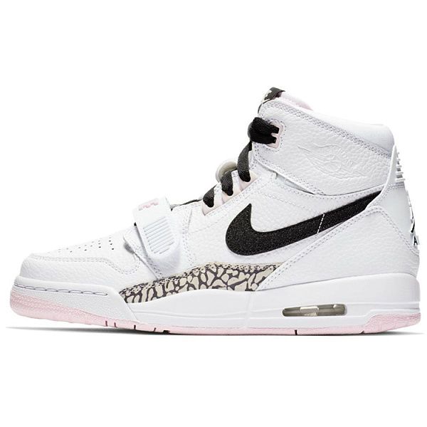 Подростковые кроссовки Air Jordan Legacy 312 High White/Black/Pink GS