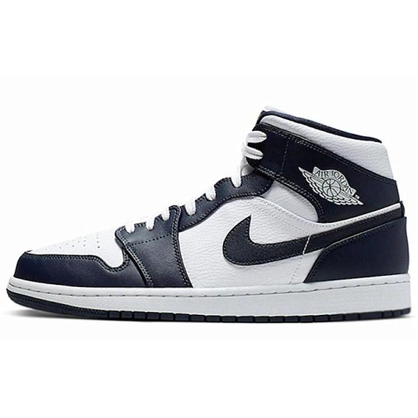Мужские кроссовки Air Jordan 1 Mid Obsidian White/Black