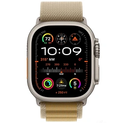 Умные часы Apple Watch Ultra 2 (2024) 49мм, GPS+Cellular, Natural Titanium Case, Tan Alpine Loop