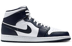 Мужские кроссовки Air Jordan 1 Mid Obsidian White/Black