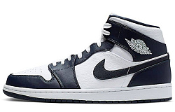 Мужские кроссовки Air Jordan 1 Mid Obsidian White/Black