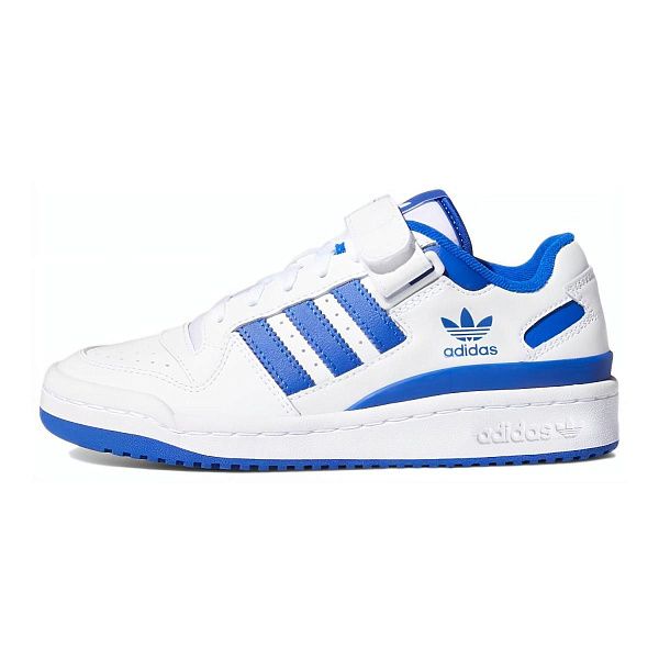 Подростковые кроссовки Adidas Originals Forum Low J White/Blue GS