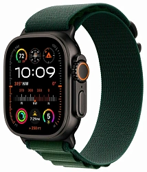 Умные часы Apple Watch Ultra 2 (2024) 49мм, GPS+Cellular, Natural Titanium Case, Dark Green Alpine Loop