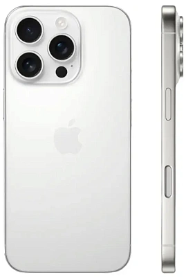 Смартфон Apple iPhone 16 Pro 128 GB, Dual: nano SIM, White Titanium