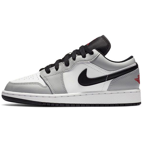 Подростковые кроссовки Air Jordan 1 Low "Light Smoke Grey" GS